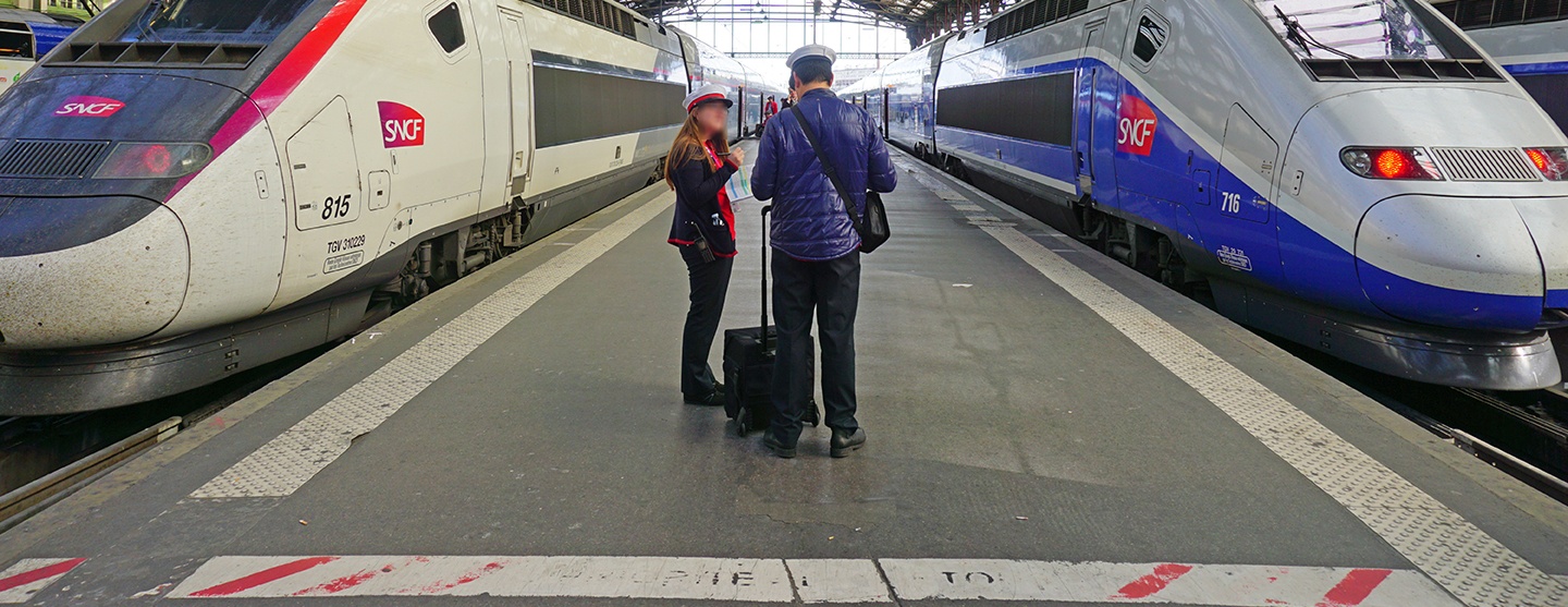 Vue de la gare de Lyon à Paris 